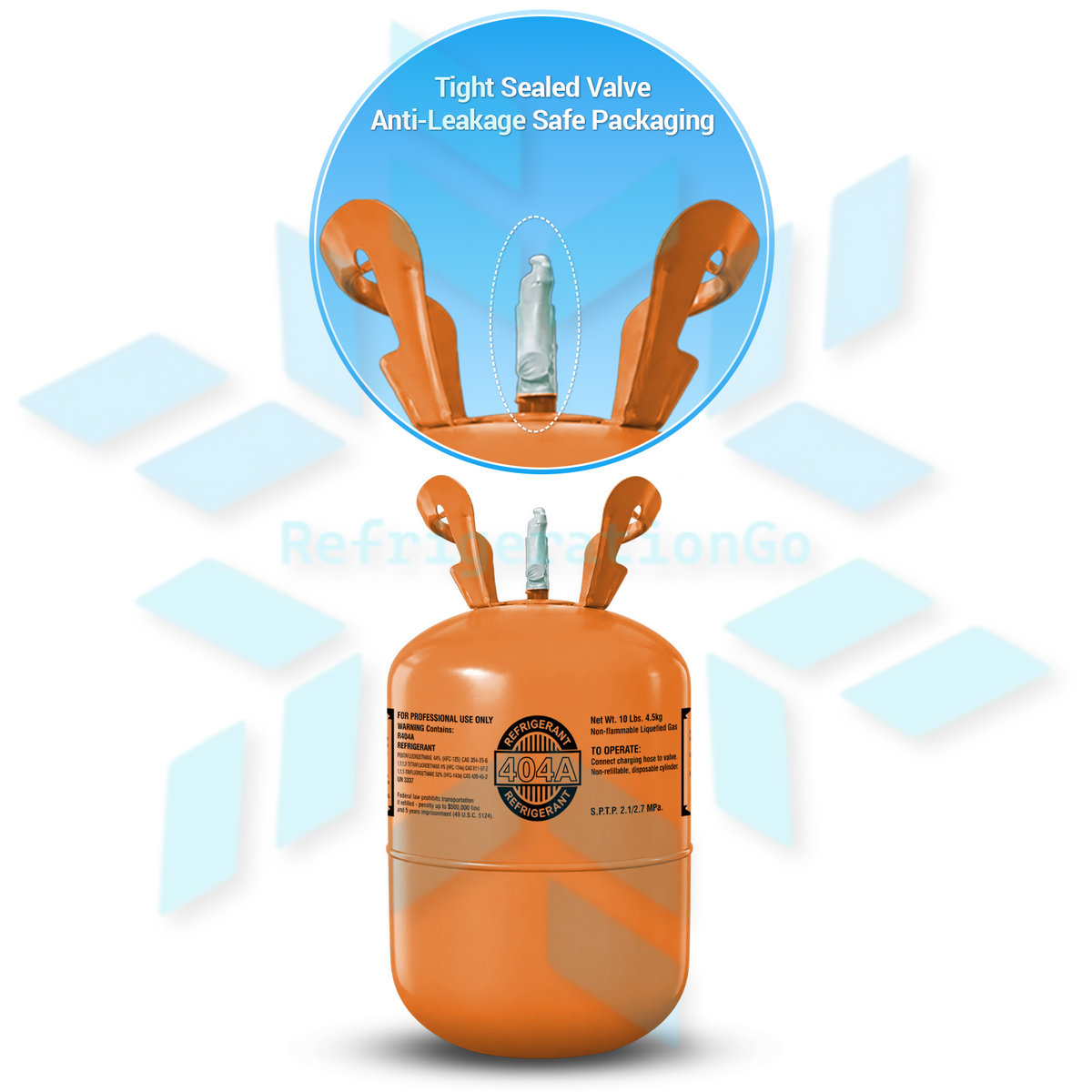 10LB R404A R-404A Freon Refrigerant Gas