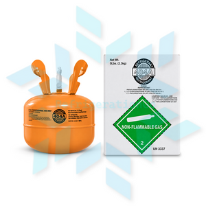 R404A 5 lb refrigerant cylinder with packaging box