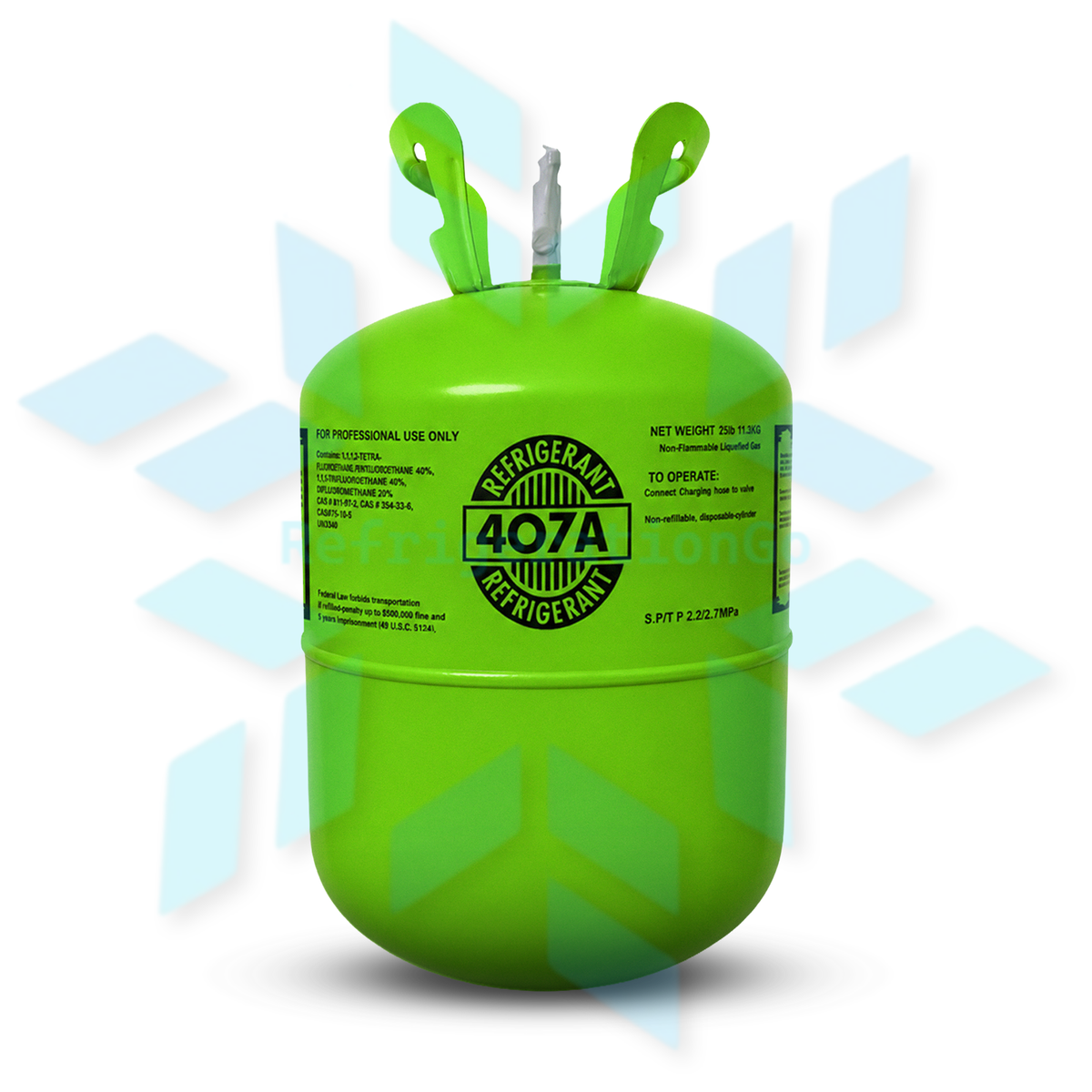 25LB R407A R-407A Freon Refrigerant Gas