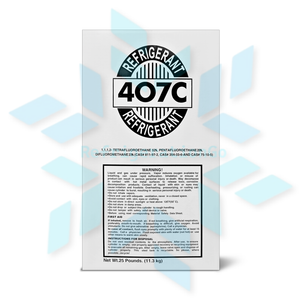 R407C refrigerant bottle packaging details for commercial HVAC refrigeration equipment