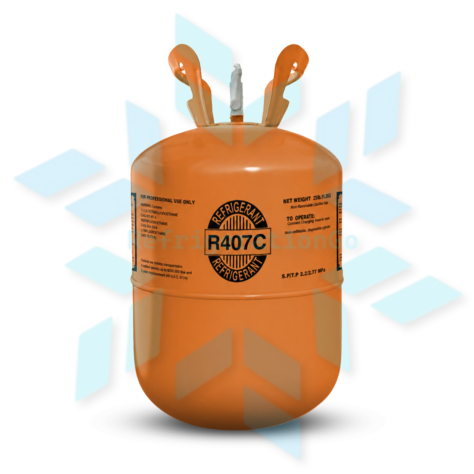 25LB R407C R-407C Freon Refrigerant Gas