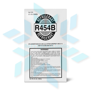 R454B refrigerant bottle packaging details for HVAC cooling and air conditioning systems