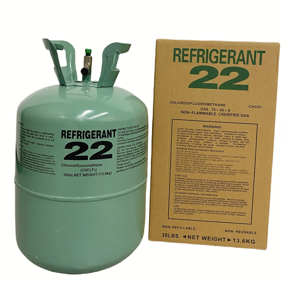 30LB R22 R-22 Freon Refrigerant Gas – RefrigerationGo