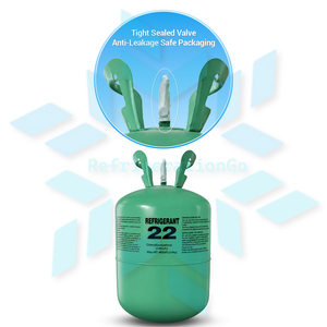 R22 refrigerant cylinder with sealed valve design for HVAC air conditioning and refrigeration systems