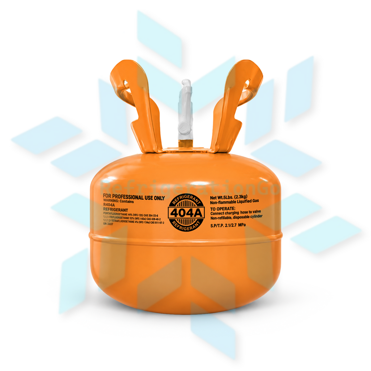 R404A refrigerant in a 5 lb cylinder