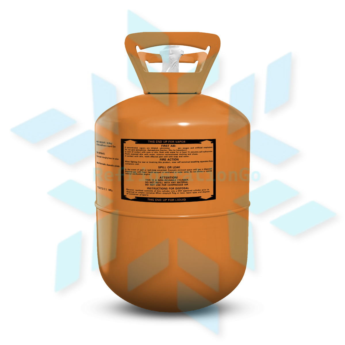 24LB R404A R-404A Freon Refrigerant Gas – RefrigerationGo