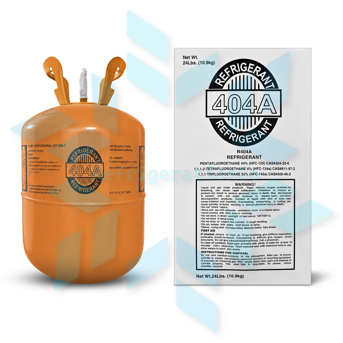 24LB R404A R-404A Freon Refrigerant Gas – RefrigerationGo