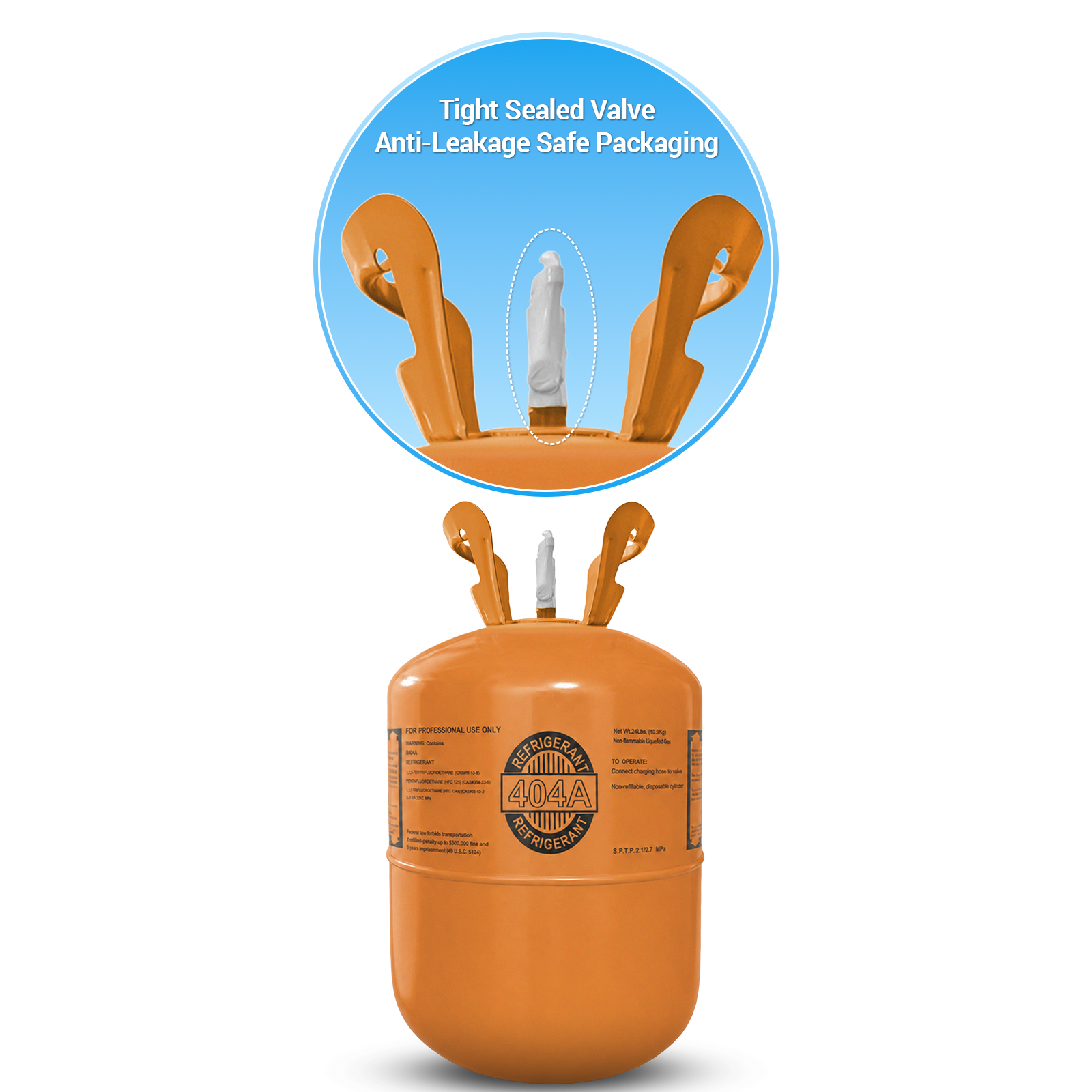 24LB R404A R-404A Freon Refrigerant Gas