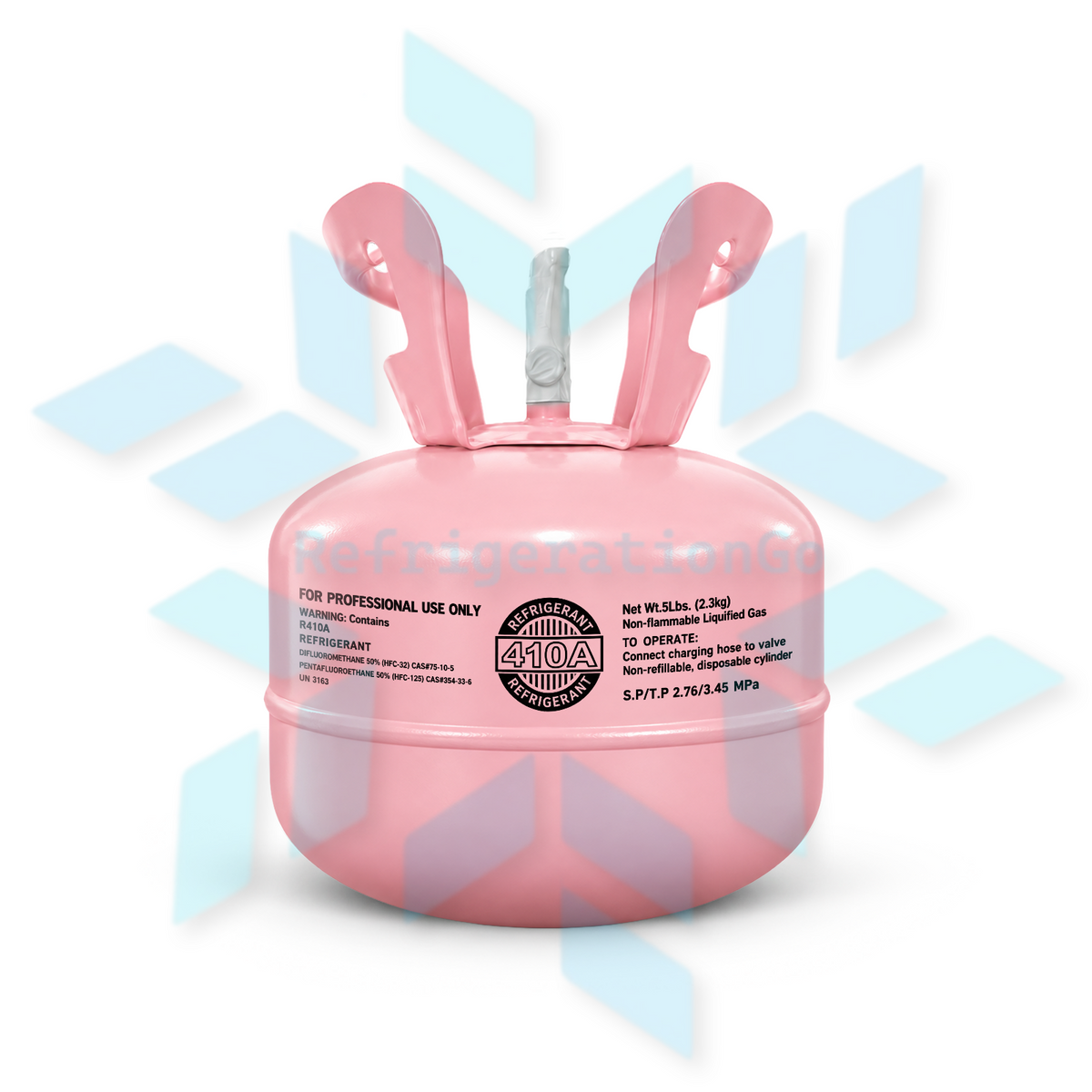R410A refrigerant in a 5 lb cylinder