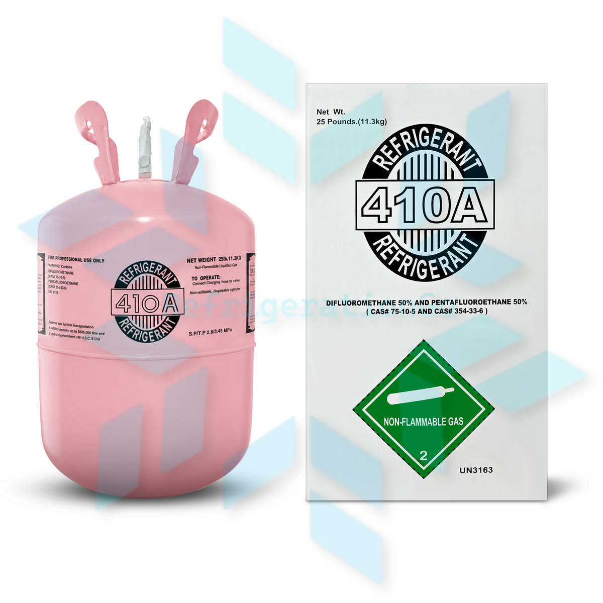 25LB R410A R-410A Freon Refrigerant Gas – RefrigerationGo