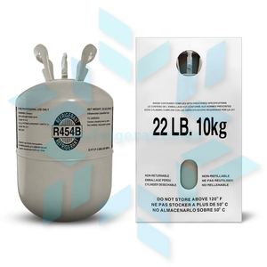 R454B refrigerant cylinder packaging for HVAC cooling systems and air conditioning applications